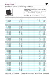 Inserts for square and rectangular tubes - Dransfeld GmbH & Co. KG