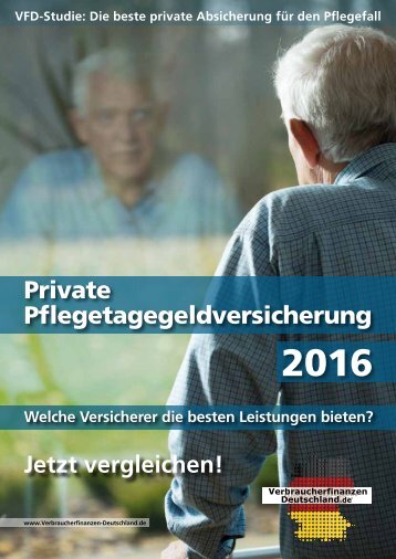 Private Pflegetagegeldversicherung 2016! - Die STUDIE