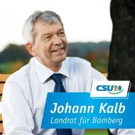 Johann Kalb - Landrat für Bamberg