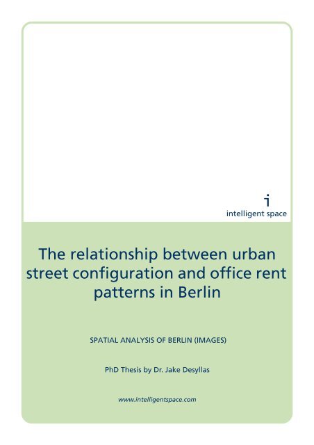 Spatial analysis of Berlin (images) - Intelligent Space
