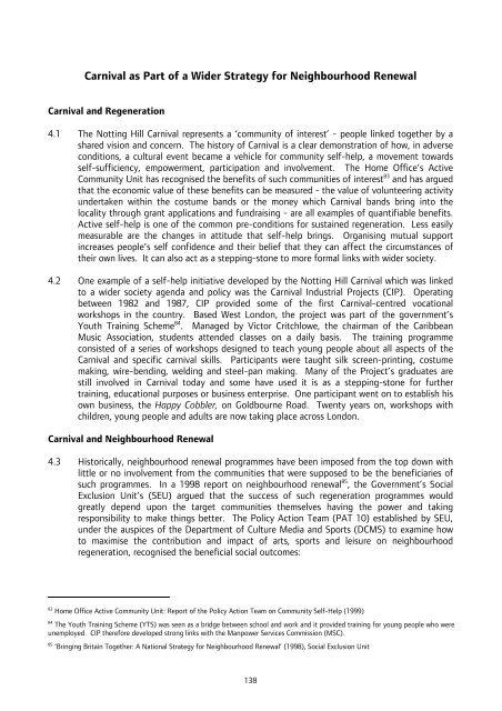 Notting Hill Carnival Strategic Review - Intelligent Space