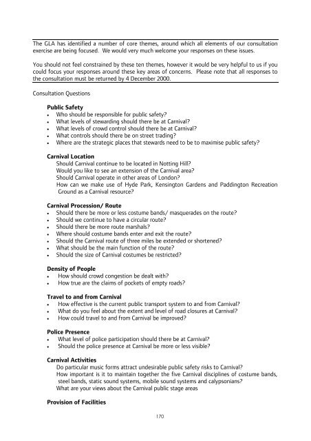 Notting Hill Carnival Strategic Review - Intelligent Space