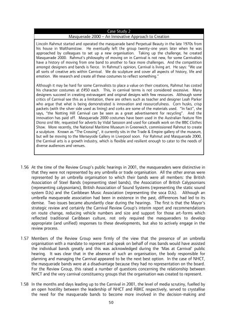 Notting Hill Carnival Strategic Review - Intelligent Space