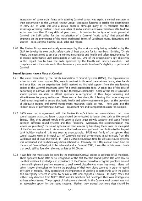 Notting Hill Carnival Strategic Review - Intelligent Space