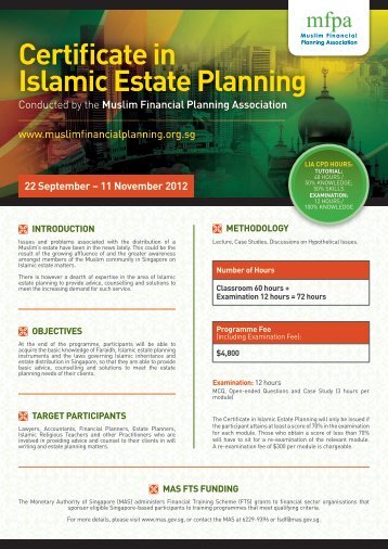 Certificate in Islamic Estate Planning - Intellitrain