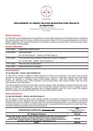 Procurement of Energy Related Infrastructure ... - Intellitrain Pte Ltd