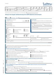 Antrag auf Gruppenunfallvesicherung