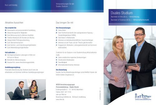 Flyer Duales Studium - Inter