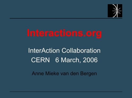 LHC Communication Web site - Interactions.org