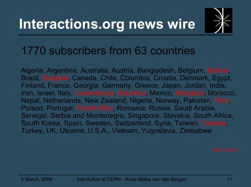 LHC Communication Web site - Interactions.org