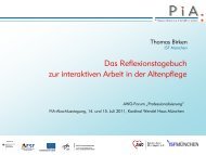 Das Reflexionstagebuch zur interaktiven Arbeit in der Altenpflege