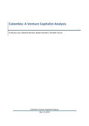 Colombia: A Venture Capitalist Analysis, Mayo 2009 - Interarts