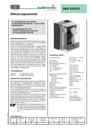 Ãlfeuerungsautomat DKO 970/972 - Intercal