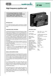 ZT 900 High frequency ignition unit - Intercal