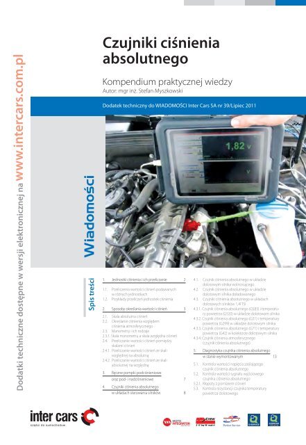 dodatek (Czujniki ciÅnienia absolutnego) - Inter Cars SA