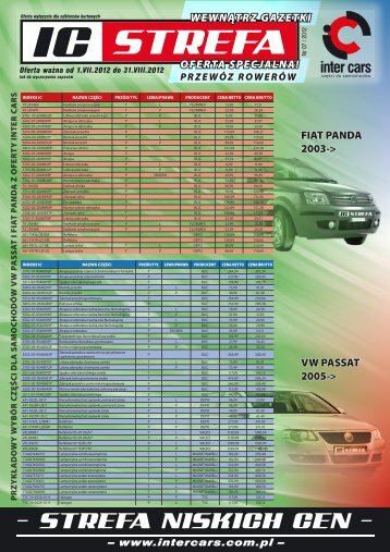 â www.intercars.com.pl â OFERTA SPECJALNA ... - Inter Cars SA