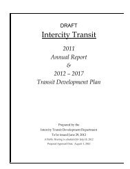 Transit Development Plan - Intercity Transit