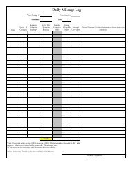 Printable Mileage and Ridership Logs - Intercity Transit