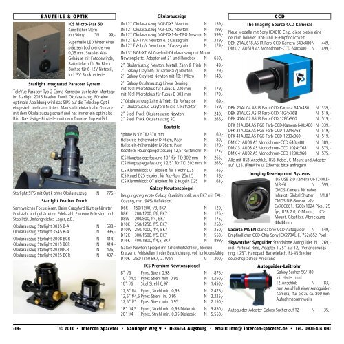 FÃ¼r Die Astronomie - Astromarkt