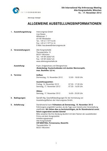 Servicehandbuch HIP 12 - Intercongress GmbH