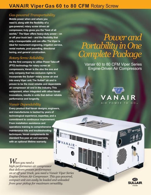 Vanair Viper gas - INTERCON Truck Equipment