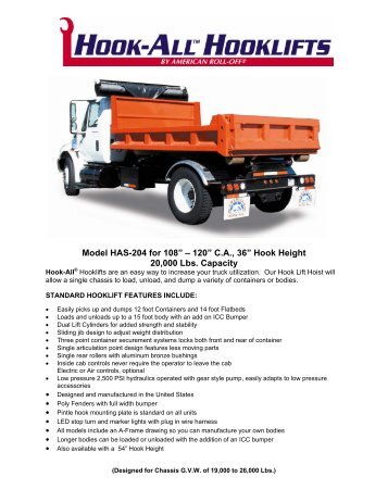 HAS-204-120-36 2008 - INTERCON Truck Equipment