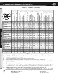 Kwik Raze Pole Dimensions - INTERCON Truck Equipment