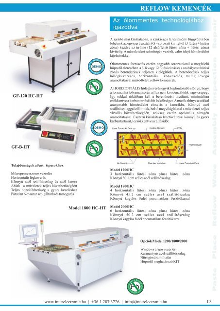 termékek az elektronikai ipar számára - InterElectronic Hungary