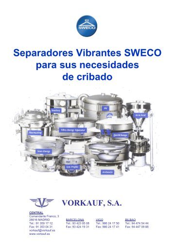 Separadores Vibrantes SWECO para sus ... - Interempresas