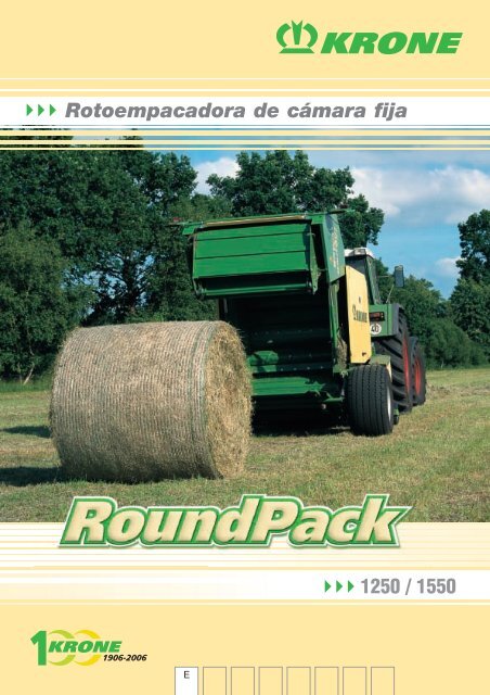 Rotoempacadoras de CÃ¡mara Fija Krone RoundPack - Interempresas