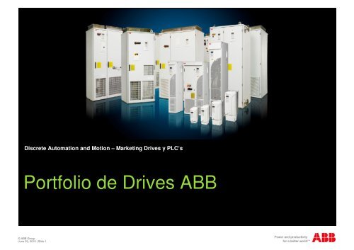 Portfolio de Drives ABB - Interempresas