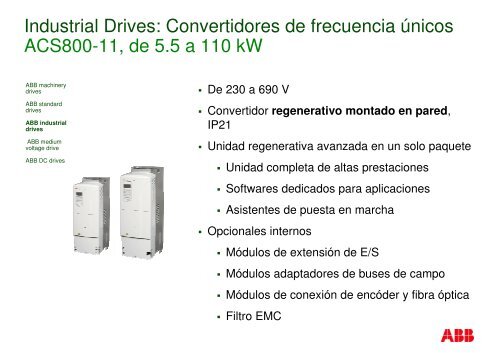 Portfolio de Drives ABB - Interempresas