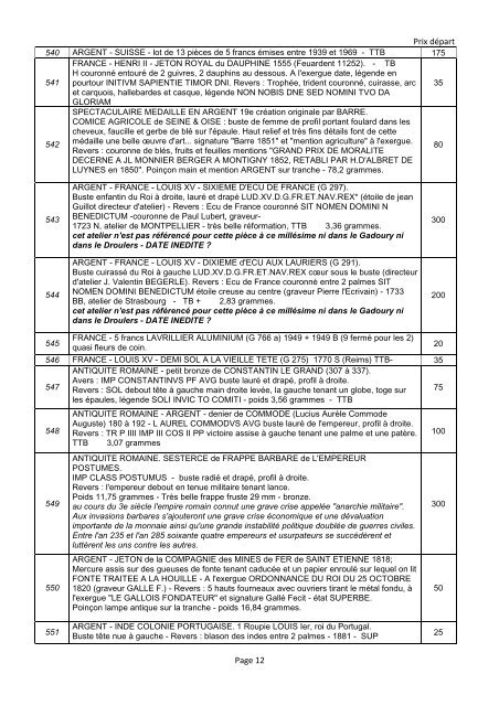 CATALOGUE COMPLET - Copiex - Interencheres