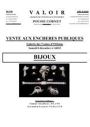 VENTE de BIJOUX 8 dÃ©cembre @ ORLEANS - Interencheres