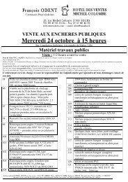 Mercredi 24 octobre Ã  15 heures - Interencheres