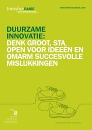 Duurzame innovatie: Denk groot, sta open voor iDeeÃ«n ... - Interface