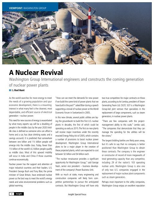 Read the Nuclear Industry Spotlight - Intergraph