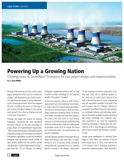 Read the Nuclear Industry Spotlight - Intergraph