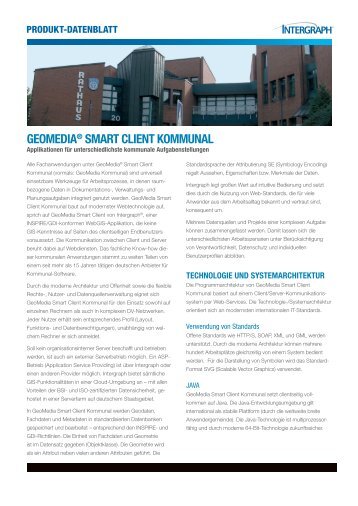 geomedia® smarT clienT kommunal - Intergraph