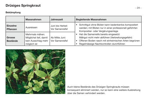 Praxishilfe Neophyten - Interkantonales Labor