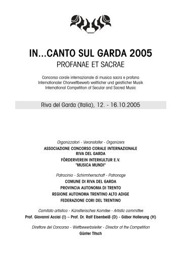 IN...CANTO SUL GARDA 2005 - interkultur.com