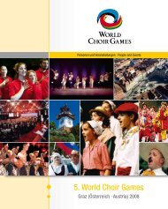 5. World Choir Games - interkultur.com