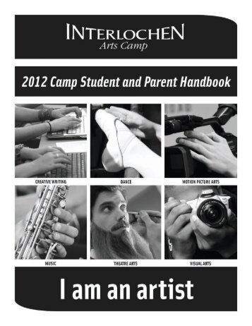 Camp Student and Parent Handbook 2012 - FINAL - Interlochen ...