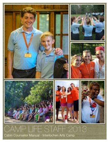 Cabin Counselor Manual 2013 Final - Interlochen Center for the Arts