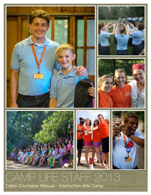 Cabin Counselor Manual 2013 Final - Interlochen Center for the Arts