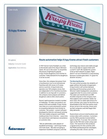 Krispy Kreme Case Study - Intermec