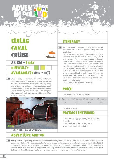 ELBLAG CANAL CRUISE - International Confex