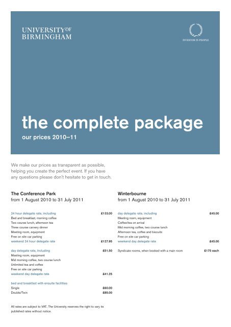 the complete package - International Confex