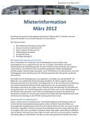 Newsletter MÃ¤rz 2012 - Polgarstrasse13