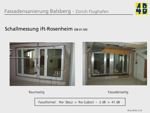 Fassadensanierung Balsberg - ZÃ¼rich Flughafen Otto Bachmann - GNI